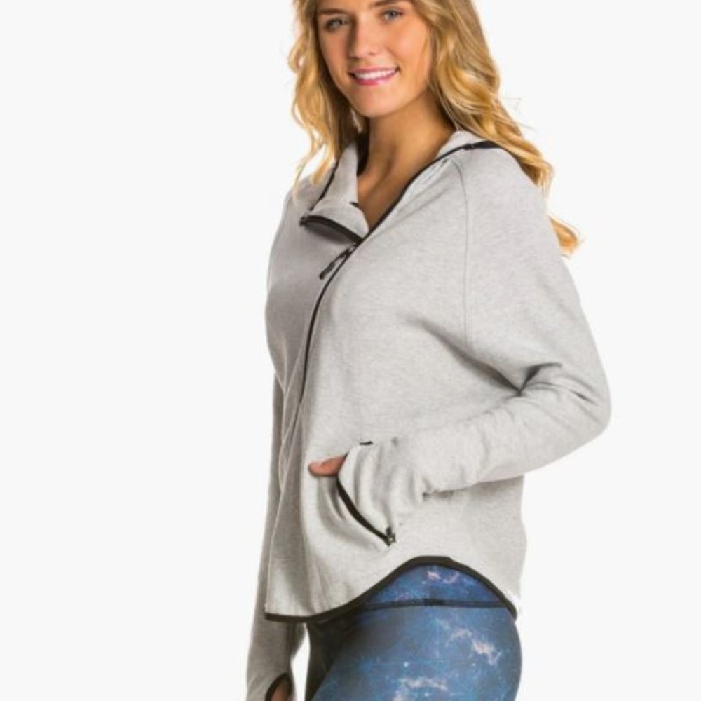 Onzie Dolman Asymmetrical Zip Sport Jacket